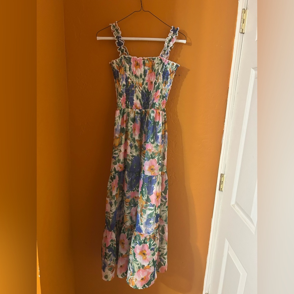 Girls Floral Maxi Dress